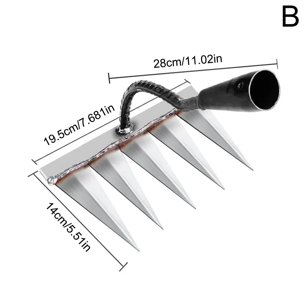 Gardening Hoe Weeding Rake Steel Farm Tool - Image 7