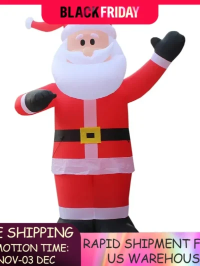 14 Foot Tall Huge Christmas Inflatable Santa Claus Outdoor Decoration