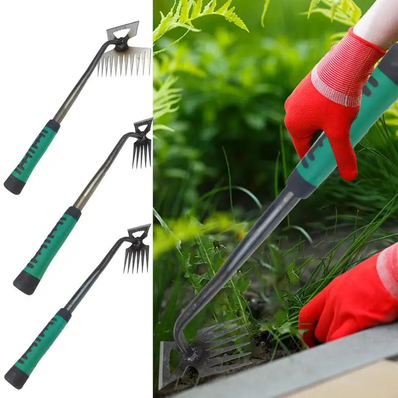 2 In 1 Manual Weeds Remover Tool Grass Rooting Loose Garden Gardening Puller Removal Weeding Tool for Garden Lawn Yard - Image 2