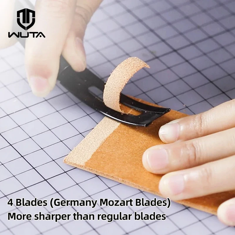 WUTA Black Sharp Leather Skiving Knife Tools DIY Leather Craft