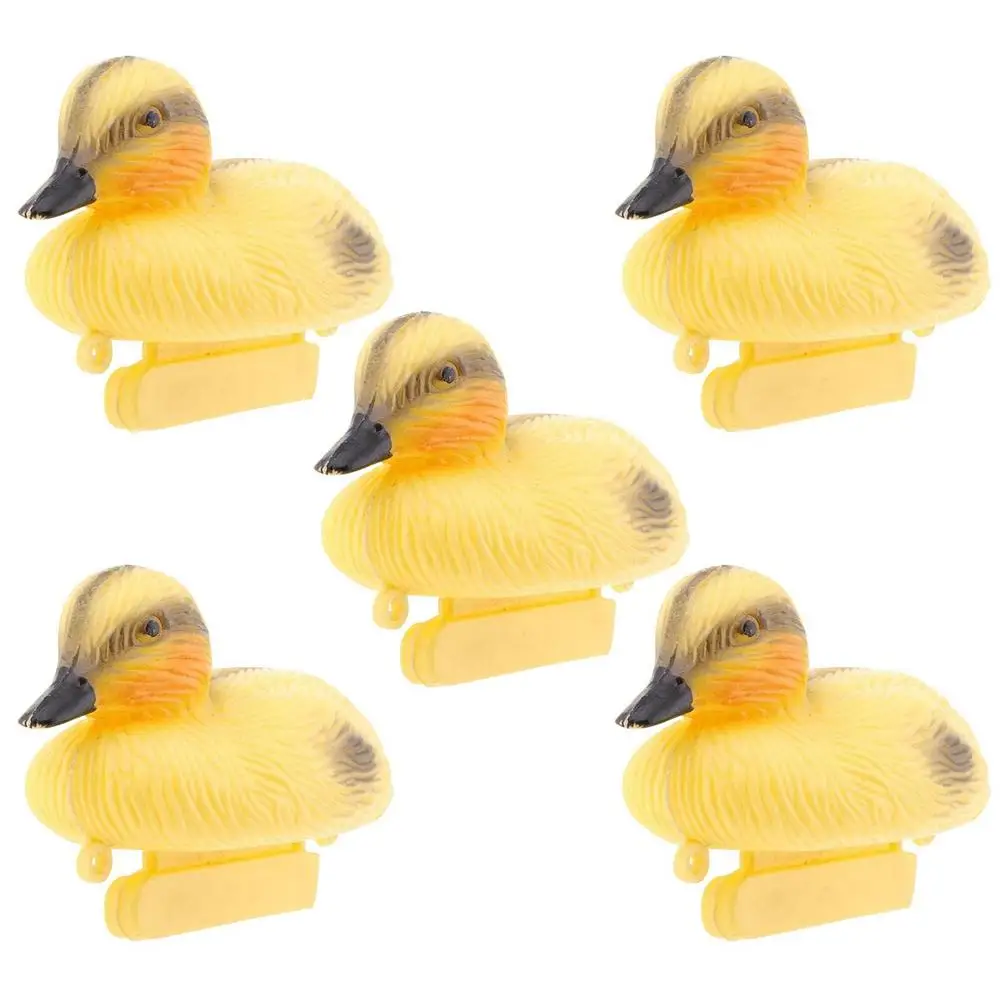 5Pack Floating Duck Fish Pond Ornament Plastic Duck-lings - Image 7