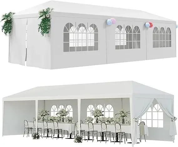 Outdoor Canopy Tent Camping Gazebo Storage Shelter Pavilion Cater for Party Wedding Events BBQ