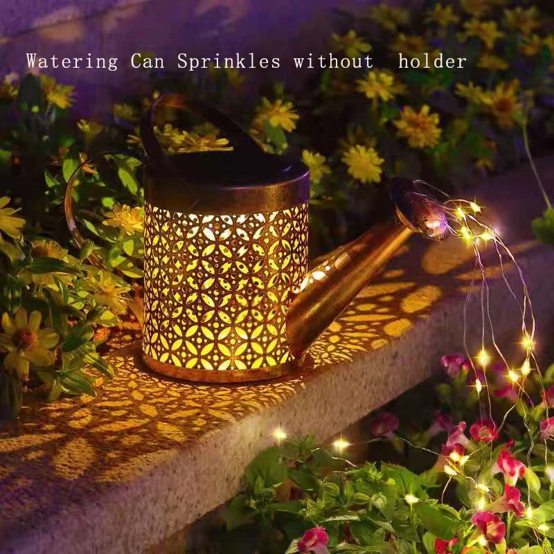 Solar Watering Tap Lights Led Iron Planter Lantern Waterproof - Image 10