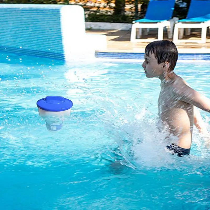 Swimming Pool Floating Chlorine Dispenser With Tablets Water Disinfections Purifier Automatic Applicator Sterilizer Pool Cleaner - Image 2