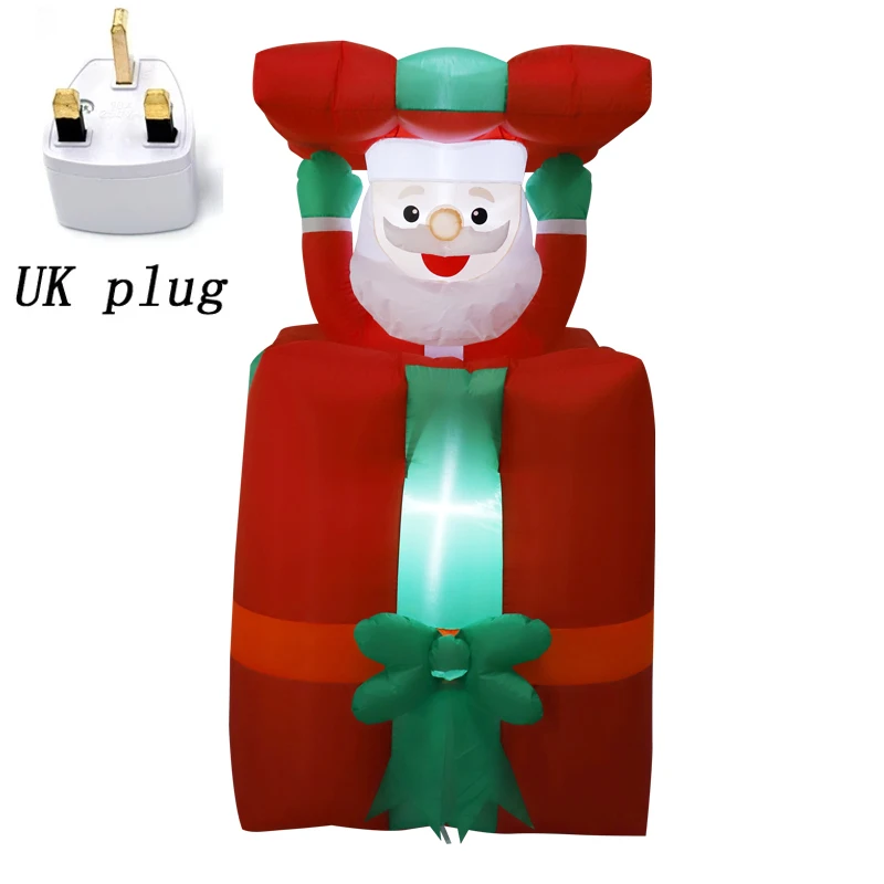 Christmas Inflatable Waving Santa Claus with LED Lights Up and Down Outdoor Blow Up Decoration Toys - Image 14