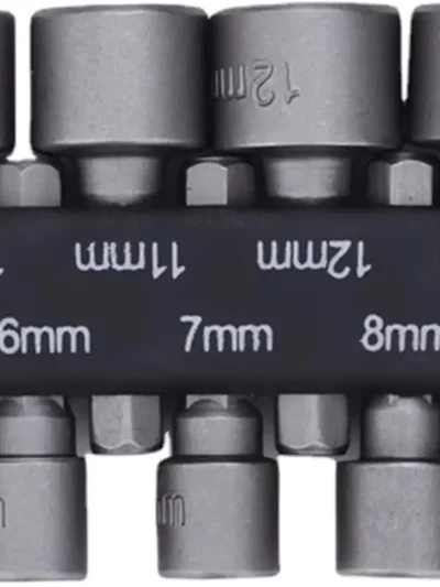 9pcs/set 5mm-13mm Hex Sockets Sleeve Nozzles Nut Driver Set