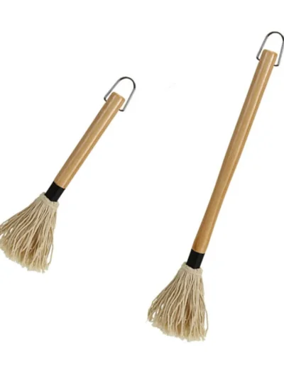Outdoor Bbq Basting Brushes BBQ Barbecue Grill Greasing Mop Rubber Wood Handle BBQ Baking Dipping Brush on Oil Brush Tool Set