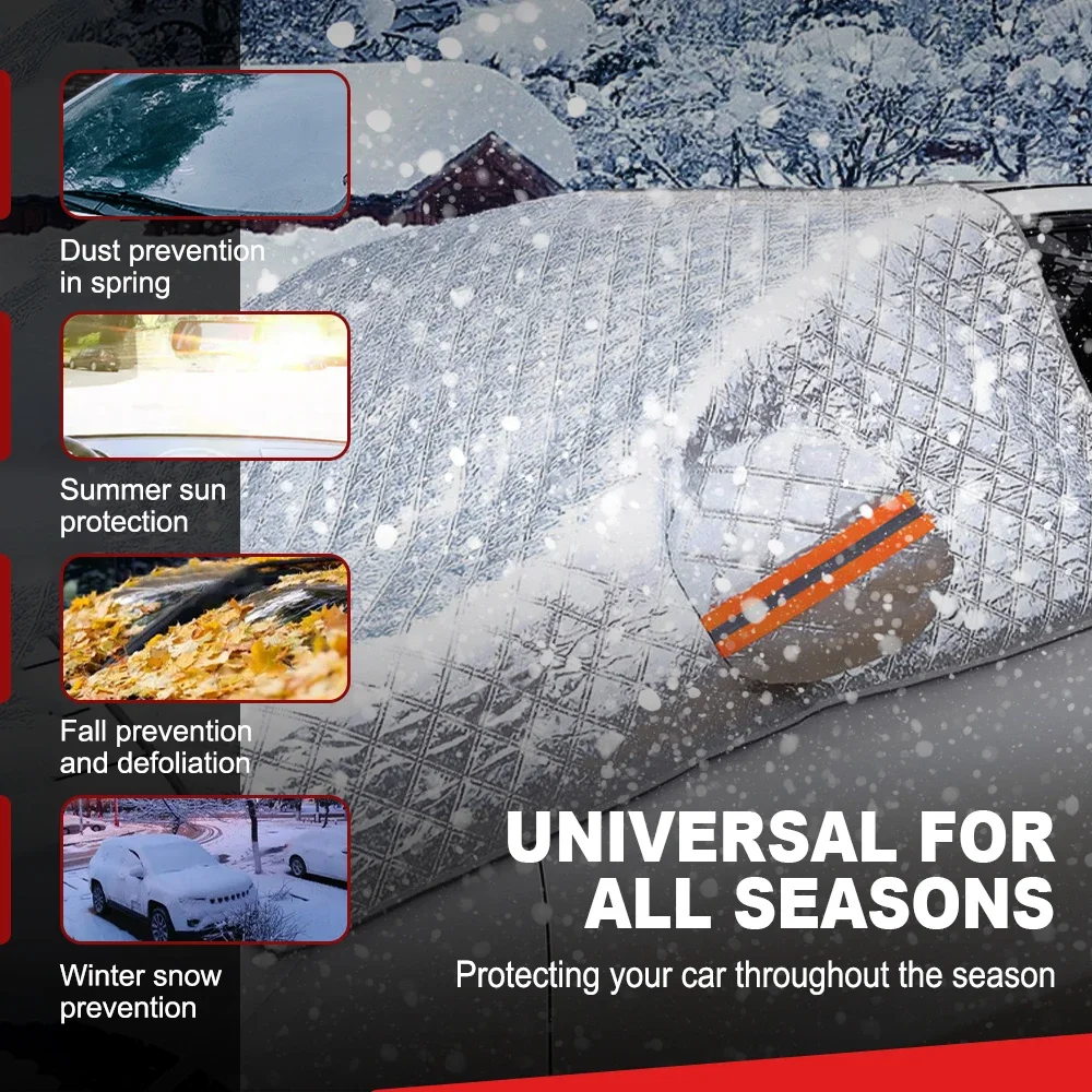 Magnetic Car Windshield Snow Ice Protector Window Sun Shade Anti Frost Cover Visor Auto Winter Exterior Tesla - Image 6