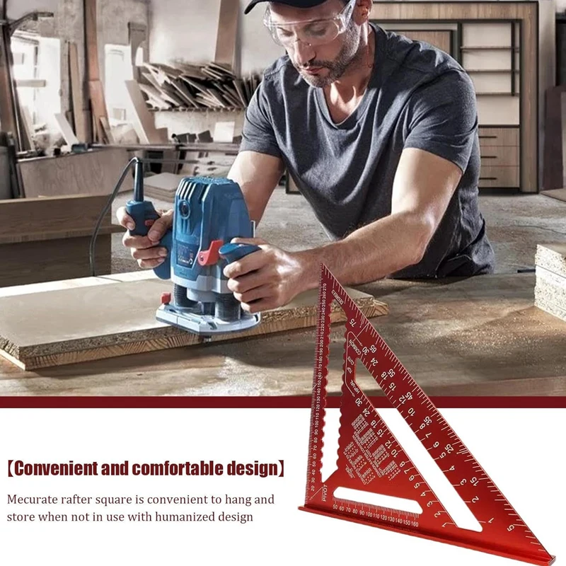 Woodworking Aluminum Alloy Triangle Gauges Measuring Gauging - Image 3