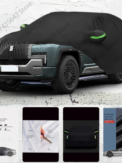 For BYD Yangwang U8 Auto Anti snow Anti dust Anti uv Anti Frost Anti peeling paint And Anti Rainwater car cover Car cover black