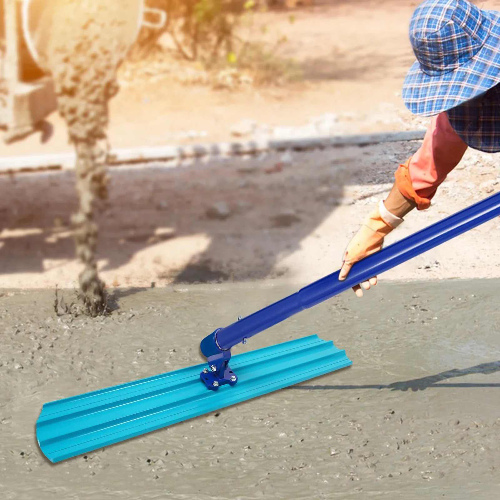 Trowel Concrete Kit Corrosion-Proof Concrete Smoothing Tool Set Effortless Cleaning Adjustable Bracket for Cement Work - Image 8