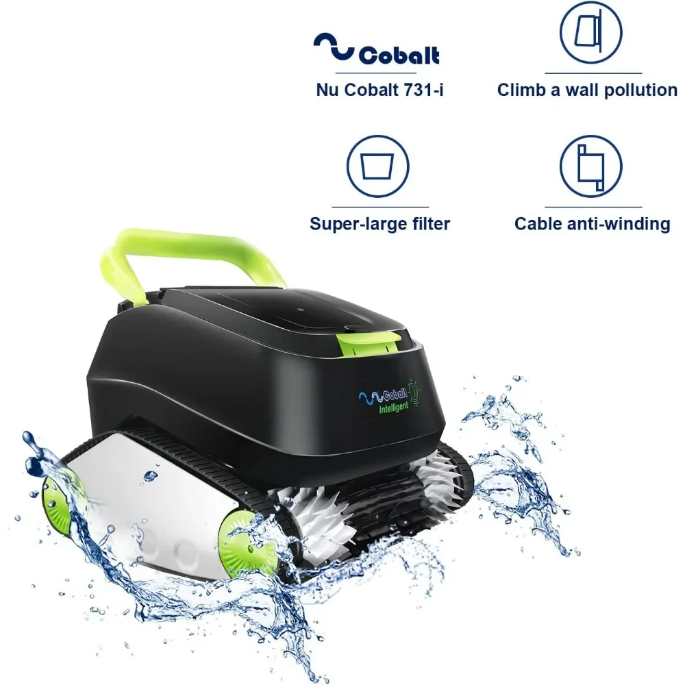 731-i Pool Cleaner Automatic Pool Robot Wall Climber for Medium to Large in ground Pools,Powder pool cleaning tools - Image 4