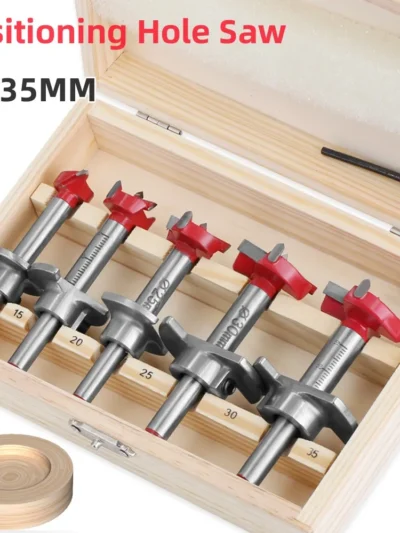 1/5PCS Positioning Hole Saw Kit Carbide Drill Bits Set