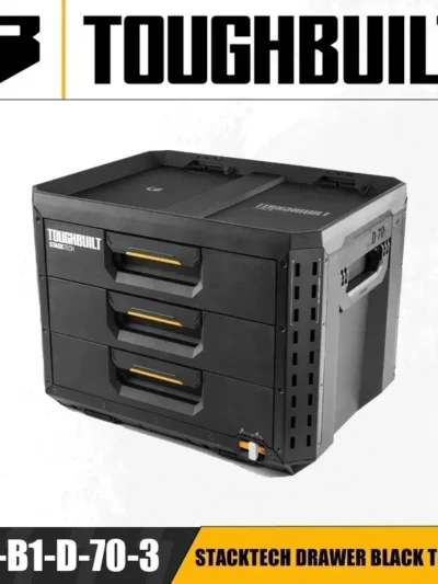 TOUGHBUILT TB-B1-D-70-3 STACKTECH Drawer Black Tool Box