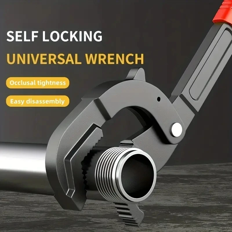 Multifunction Auto Power Grip Pipe Wrench Metal Self Adjusting Spanner - Image 9