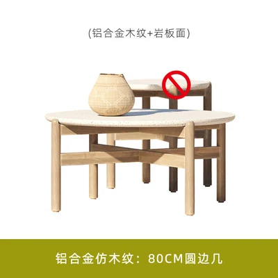 Outdoor patio teak sofa rattan table and chairs garden lounge furniture villa balcony rattan chair - Image 19