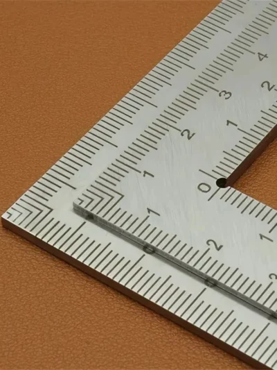 Mini Stainless Steel L-Shaped Double-Sided Precision Scale Ruler