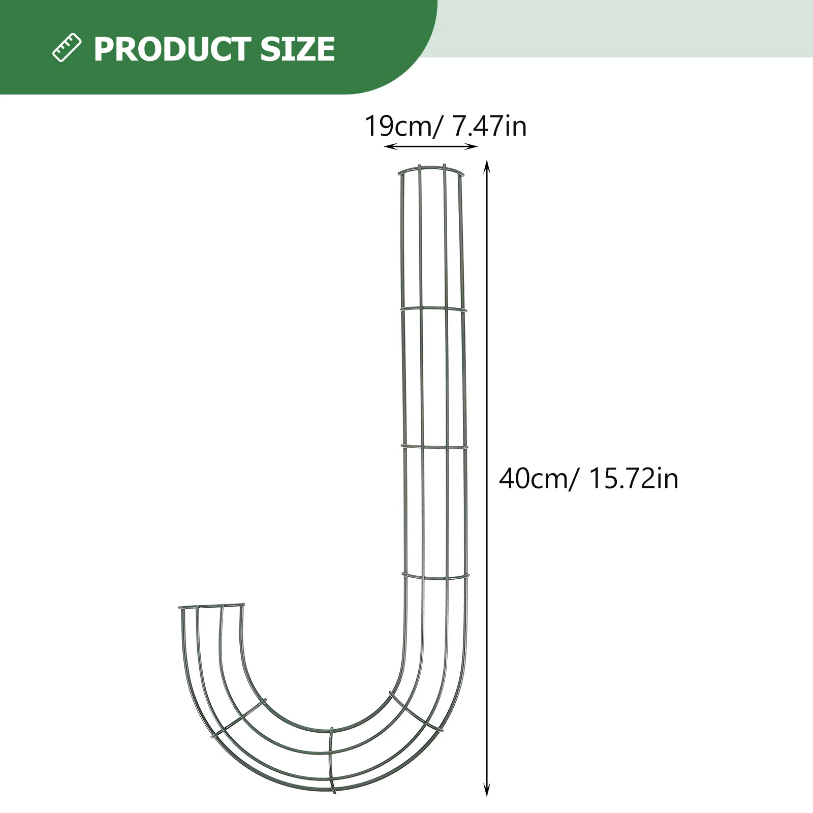 2 Pcs Christmas Wreath Decoration DIY Form Metal Frames Outdoor Iron Accessory Candy Cane Leaves Garland - Image 5