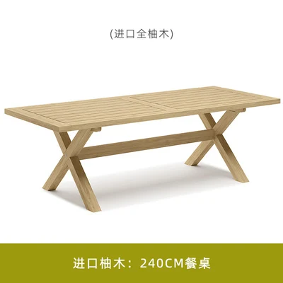 Outdoor patio teak sofa rattan table and chairs garden lounge furniture villa balcony rattan chair - Image 27