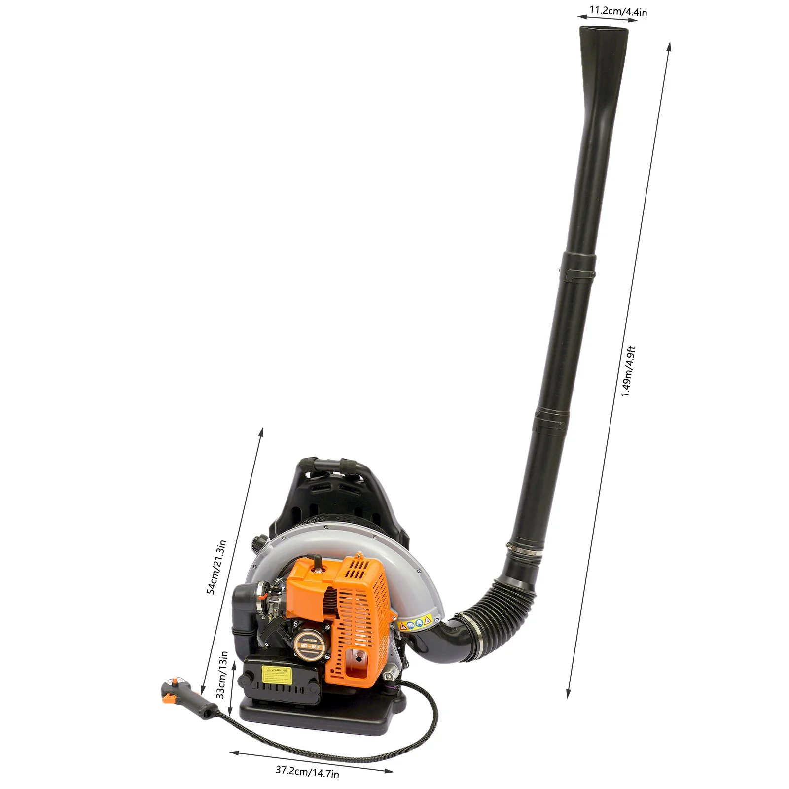 Backpack Leaf Blower 63CC 2 Stroke Gas Powered Leaf Blowers - Image 7