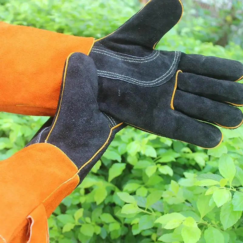 1 pair of High Temperature Resistance Oven Mitts Fireproof Barbecue Heat Insulation Microwave Oven Gloves - Image 5