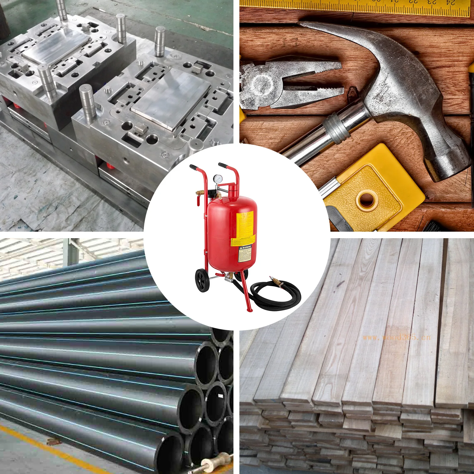 VEVOR Sand Blaster 10Gal Portable Air Sandblaster 125 Psi Pressure - Image 2