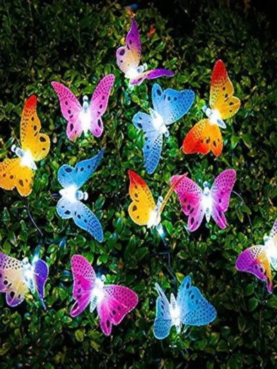 Fiber Optic Butterfly, Waterproof, Solar Light String