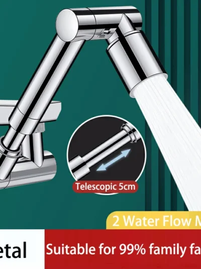 Retractable Universal 1440 °Swivel Robotic Arm Swivel Extension Faucet Aerator