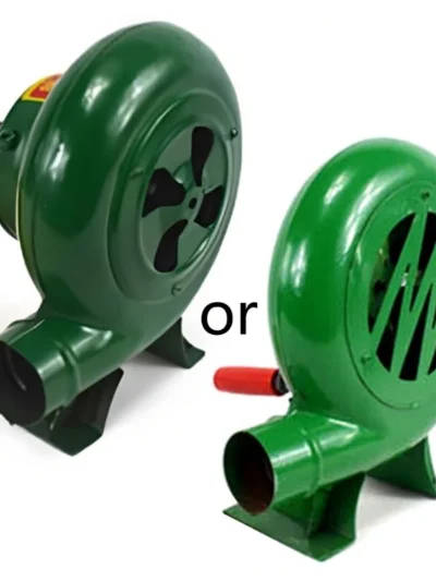 Hand Crank Fan Air Blower Manual Grill Fire Starter Make Fire for BBQ Picnic Outdoor Camping, 80/150/200/250/300W