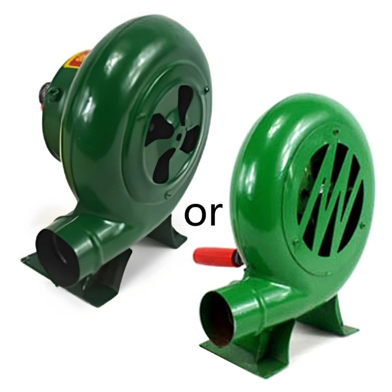 Hand Crank Fan Air Blower Manual Grill Fire Starter Make Fire for BBQ Picnic Outdoor Camping, 80/150/200/250/300W