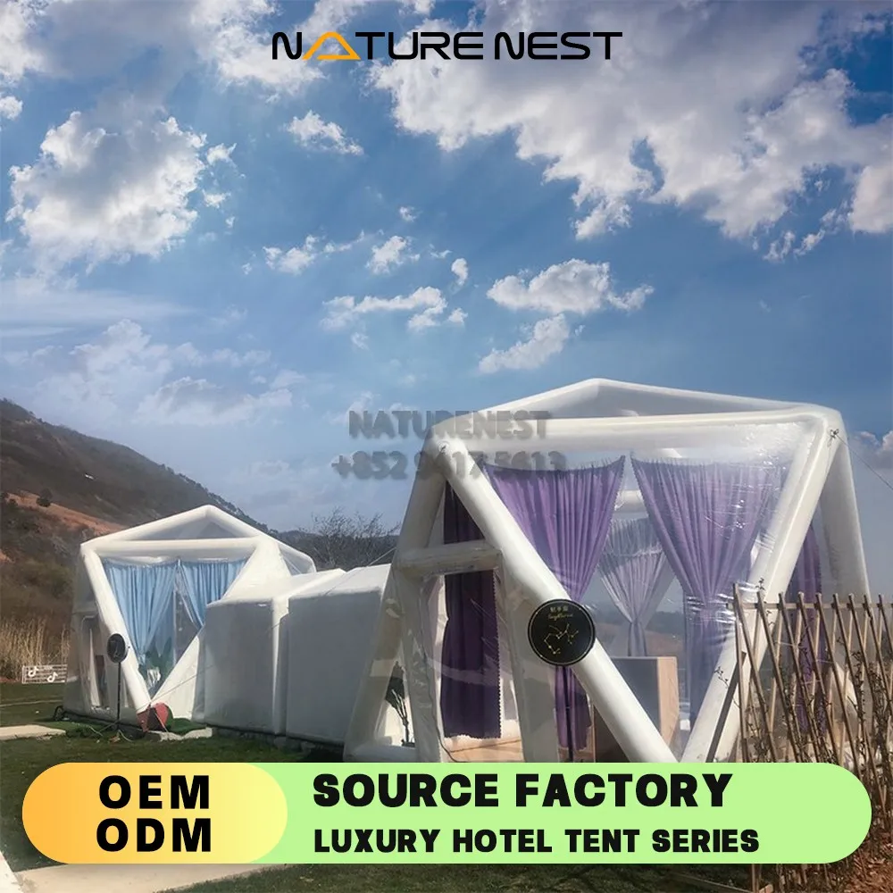 Transparent Bubble Hotel House Resort Scenic Spot Mobile Room Portable Camping PVC Tent Inflatable Bubble Tent Holiday Villa - Image 2