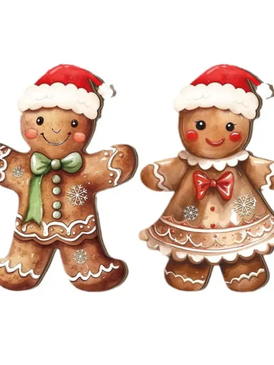 Gingerbread Hanging Sign for Christmas Home Decor