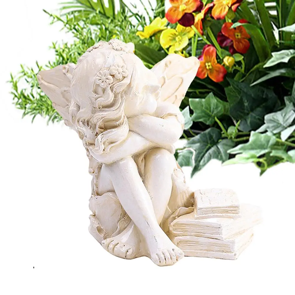 Angel Statues For Garden Angel Sculptures Ornament For Outside Angel Garden Statue Decor Waterproof Outdoor Garden Praying Angel - Image 10