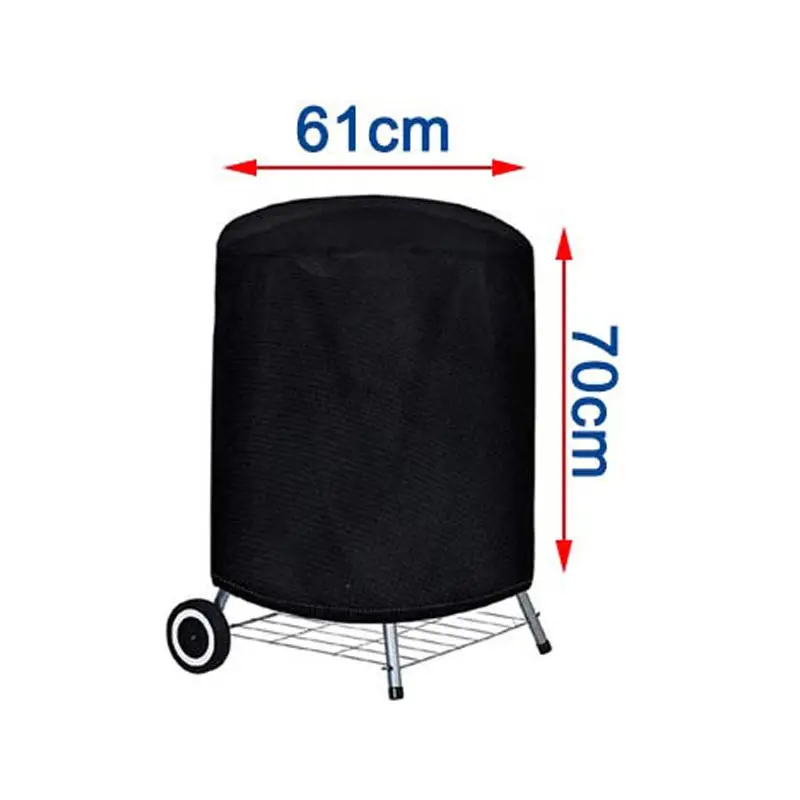 5 Size Garden BBQ Grill Cover Outdoor Oven Waterproof Dust Cover 210D Oxford Cloth Protective Cover Round Furniture Grill Cover - Image 8