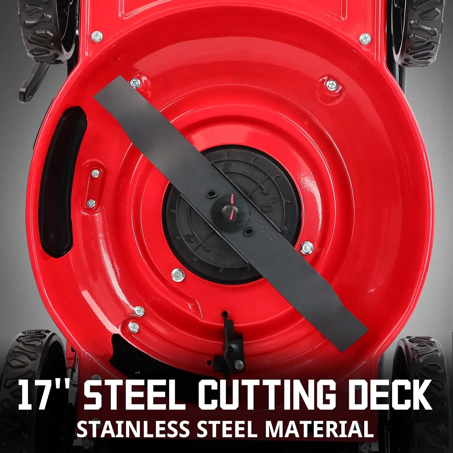 40V 17" Cordless Lawn Mower, 3-in-1 Brushless Push Lawn Mower with 2 x 4.0Ah Battery & Charge - Image 4