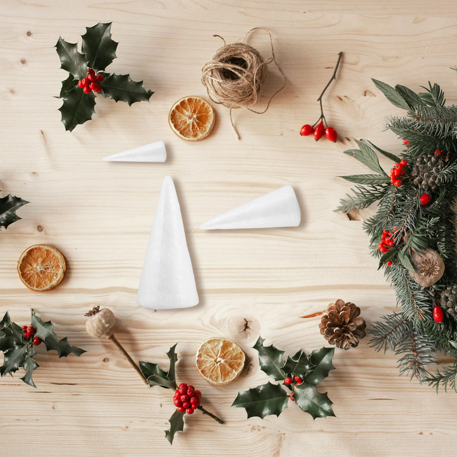 15 Pcs Christmas Tree Foam Cones for DIY Outdoor Decor - Image 3