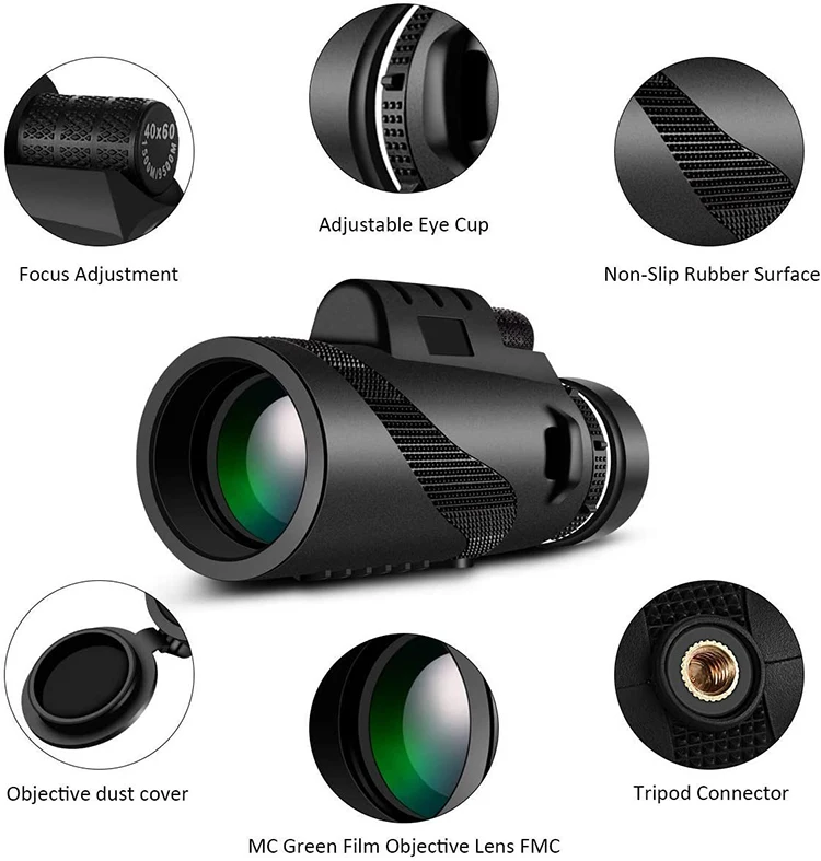Portable Zoom HD 5000M Telescope Folding Long Distance Mini Powerful Telescope - Image 22