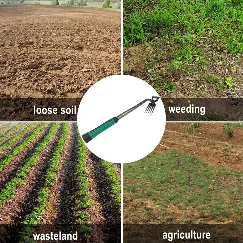 2 In 1 Manual Weeds Remover Tool Grass Rooting Loose Garden Gardening Puller Removal Weeding Tool for Garden Lawn Yard - Image 5