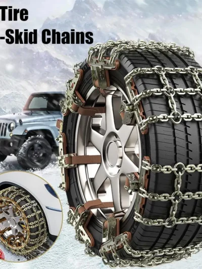 Snow Auto Tire Snow Chains Auto Tire Anti-skid Chain Snow Mud Sand Metal Anti-skid Chain 195 285mm Car SUV Anti-skid Tires Chain