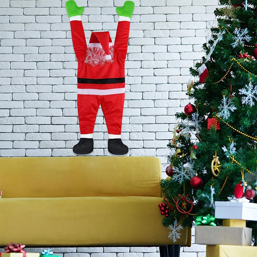 Outdoor Indoor Hanging Climbing Santa Claus Decoration - Image 5