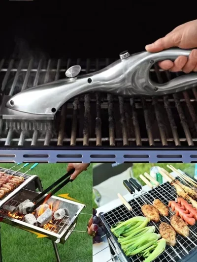 Barbecue Grill Outdoor Steam Cleaning Brushes BBQ Cleaner Suitable For Charcoal Scraper Gas Accessories Cooking Kitchen Tool