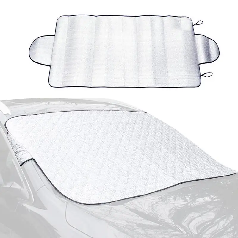 Car Front Windshield Antifreeze Cover Snow-blocking Gear Sun-proof Heat Insulation Cloth Auto Windshield Window Snow Cover - Image 3