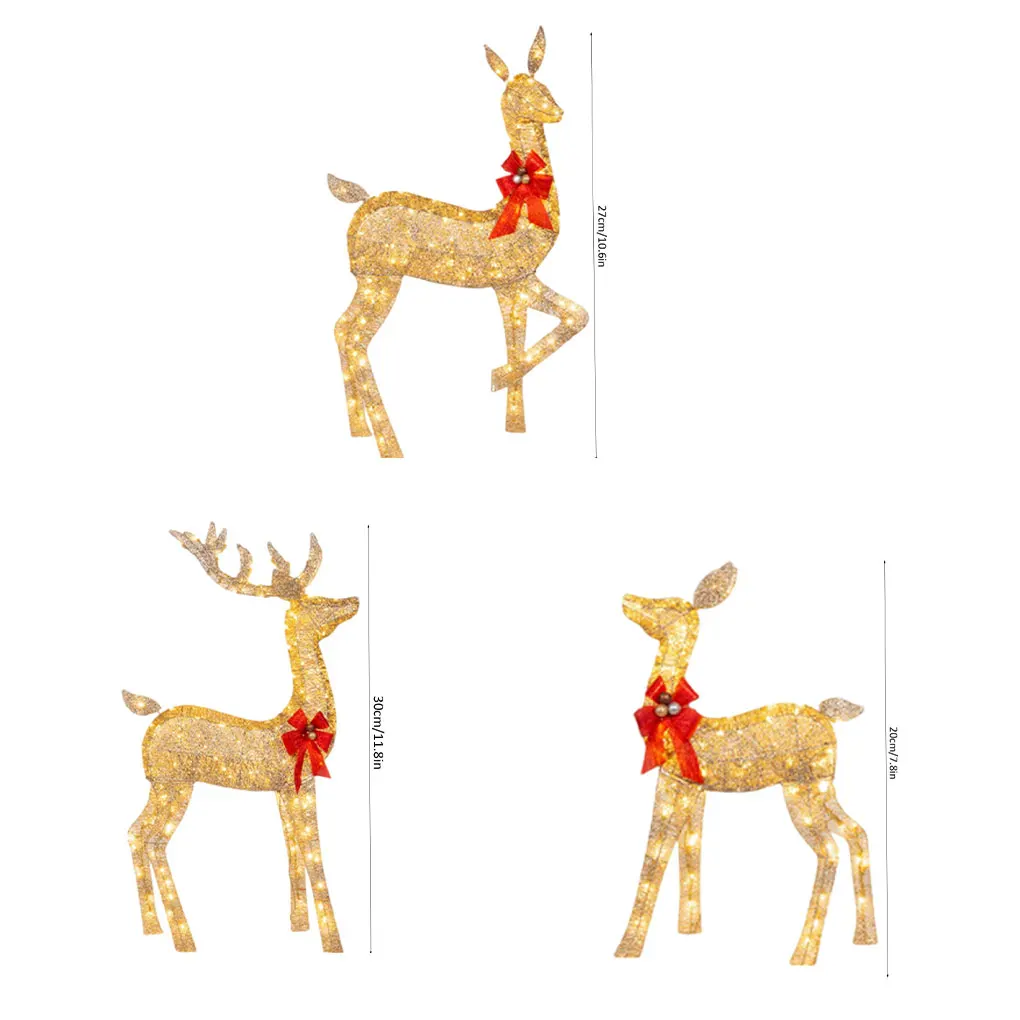 Lighted Christmas Deer Sleigh Outdoor Yard Decoration - Image 5