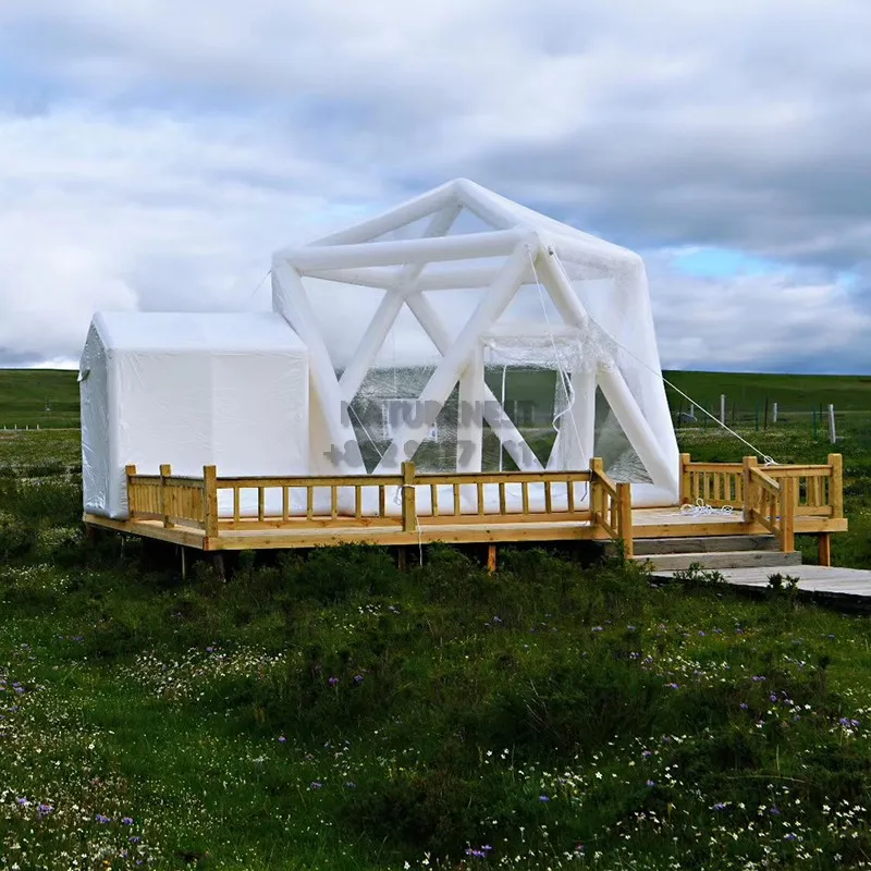 Transparent Bubble Hotel House Resort Scenic Spot Mobile Room Portable Camping PVC Tent Inflatable Bubble Tent Holiday Villa - Image 6