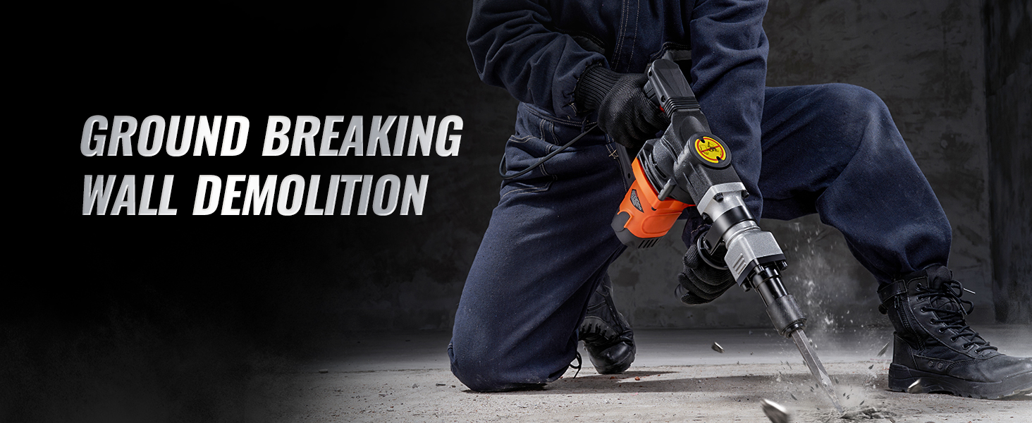 VEVOR 1400W Demolition Jack Hammer Electric Jackhammer - Image 13