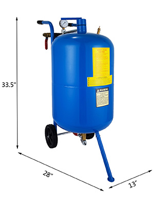 VEVOR Sand Blaster 10Gal Portable Air Sandblaster 125 Psi Pressure - Image 21