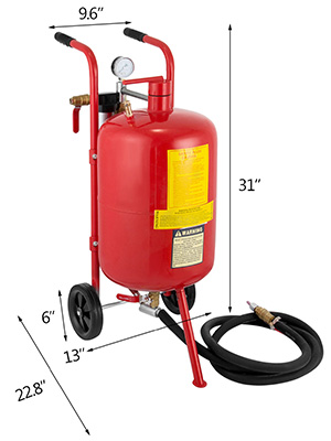 VEVOR Sand Blaster 10Gal Portable Air Sandblaster 125 Psi Pressure - Image 19