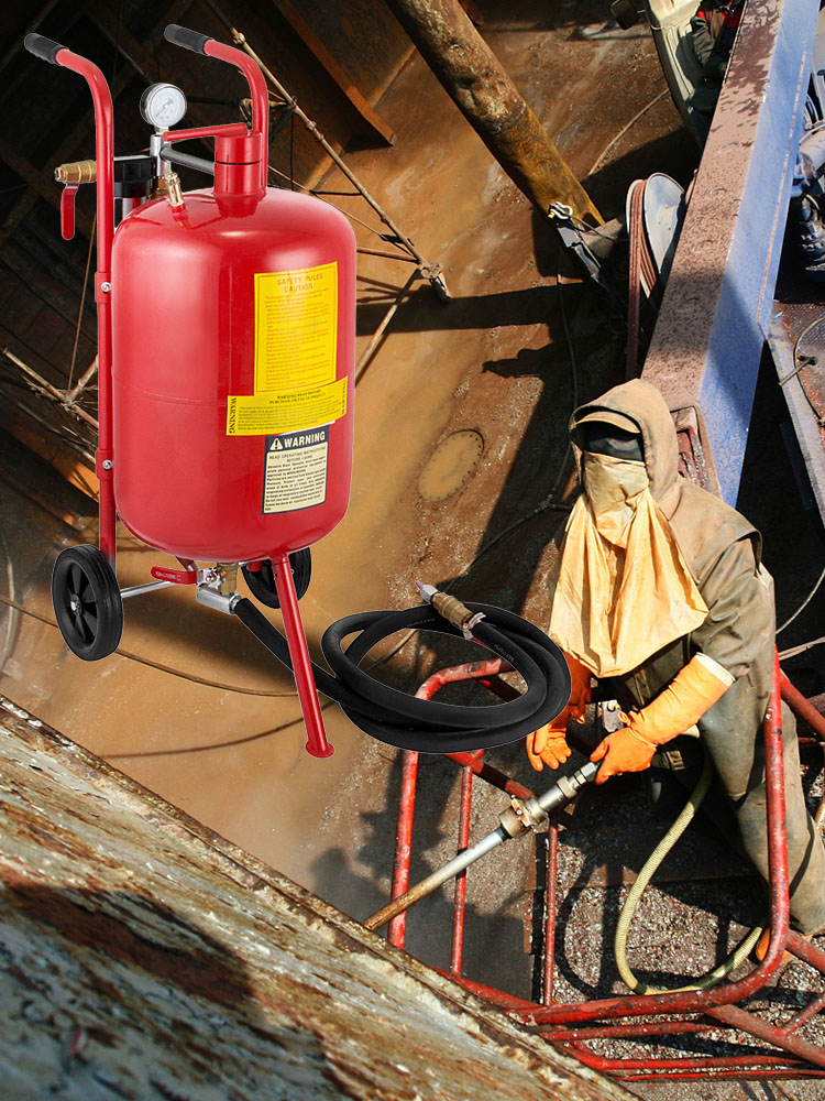 VEVOR Sand Blaster 10Gal Portable Air Sandblaster 125 Psi Pressure - Image 11