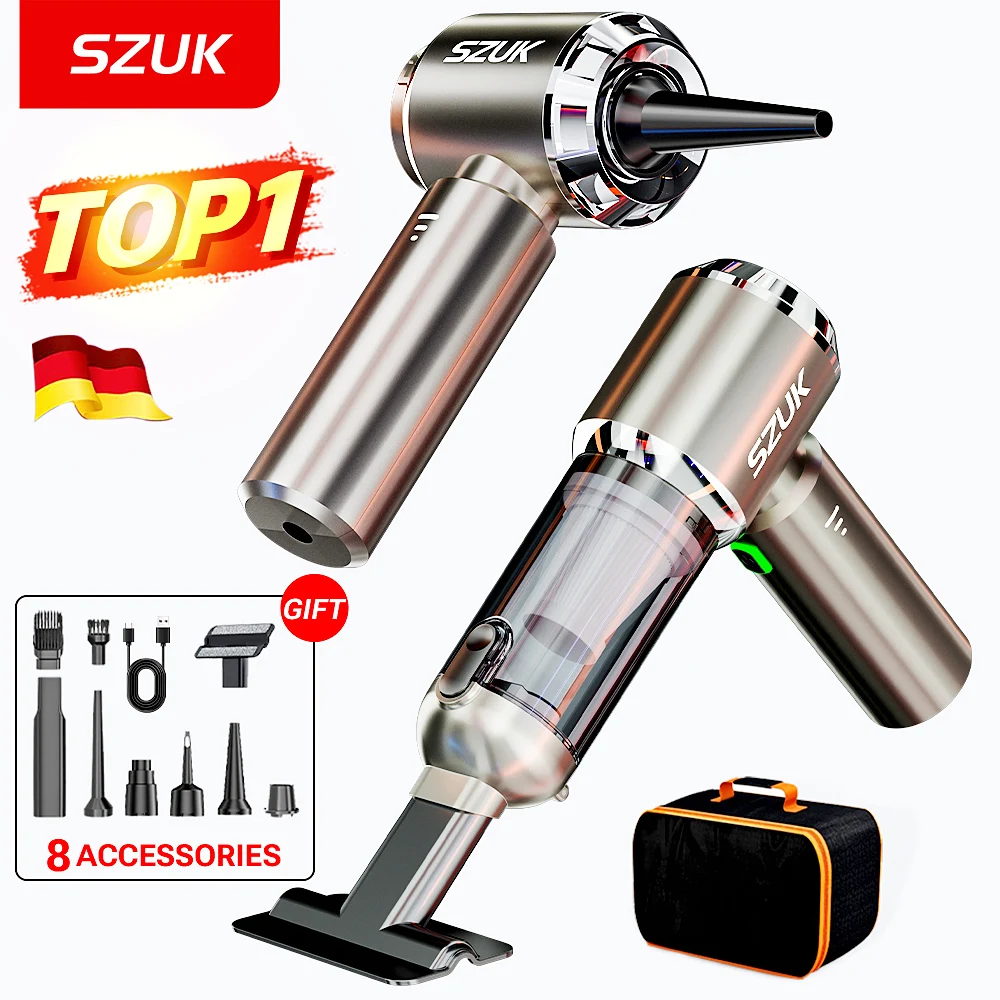 SZUK New Mini Car Vacuum Cleaner 985000Pa Wireless Vacuum Cleaner Powerful Suction