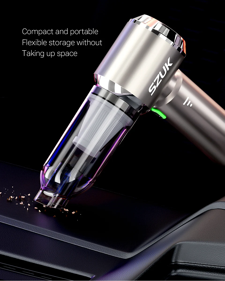 SZUK New Mini Car Vacuum Cleaner 985000Pa Wireless Vacuum Cleaner Powerful Suction - Image 34